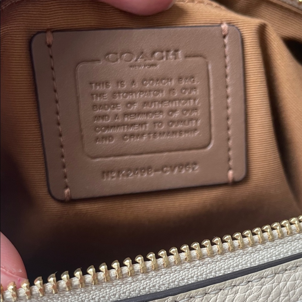 Coach Beige ivory Leather Rowan Satchel - Picture 5 of 8